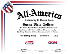 Load image into Gallery viewer, Personalized All-America Relay Certificate
