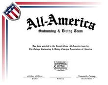 Load image into Gallery viewer, Blank All-America &amp; Team &amp; Scholar All-America Certificate
