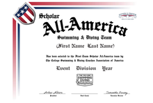 Load image into Gallery viewer, Personalized Scholar All-American Certificate
