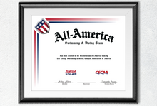 Load image into Gallery viewer, Blank All-America &amp; Team &amp; Scholar All-America Certificate
